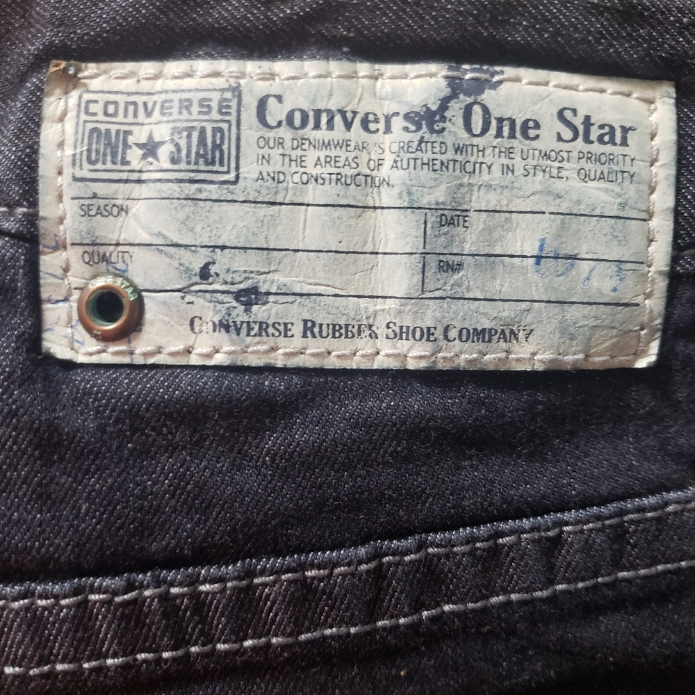Converse One Star Sz 2 NWT Wide Leg Jeans - Picture 11 of 16